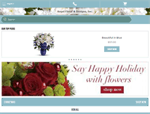 Tablet Screenshot of angelfloraldesigns.com